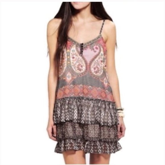 Anthropologie Dresses & Skirts - NWOT Band of Gypsies Paisley Slip Dress Size XS